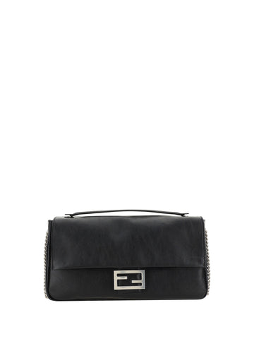 Fendi Women Leather Baguette Shoulder Bag