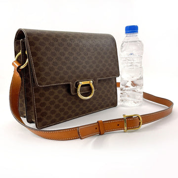 CELINE Shoulder Bag PVC, Leather Brown Macadam Women New 1:1
