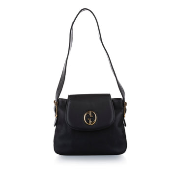 Gucci 1973 Leather Shoulder Bag Black