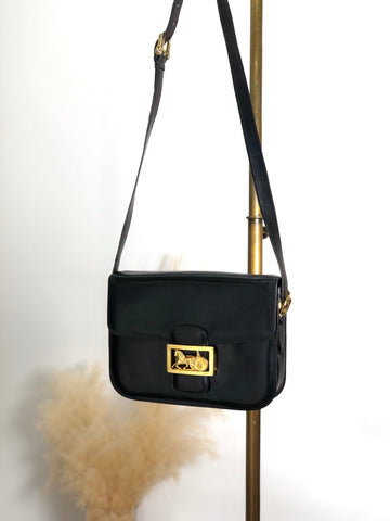 CELINE Horse Carriage Shoulder bag Black New 1:1 rfmfw6