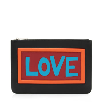 Fendi Calfskin Love Vocabulary Pouch