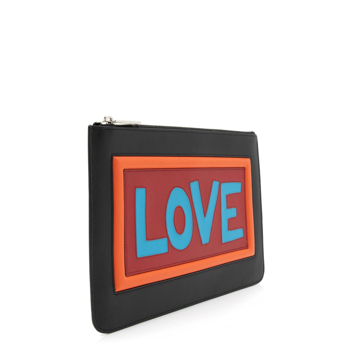 Fendi Calfskin Love Vocabulary Pouch
