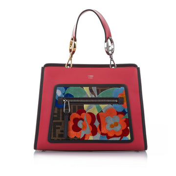 Fendi Leather Embroidered Runaway Satchel (SHG-14017)
