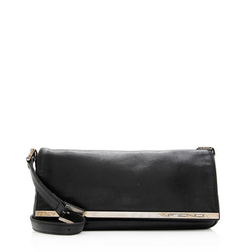 Fendi Leather Flap Pochette