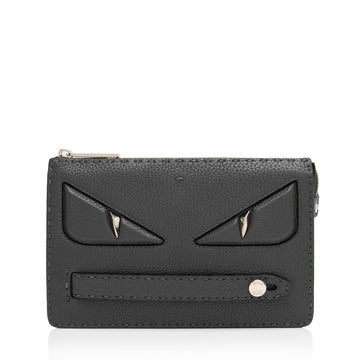 Fendi Leather Selleria  Monster Clutch