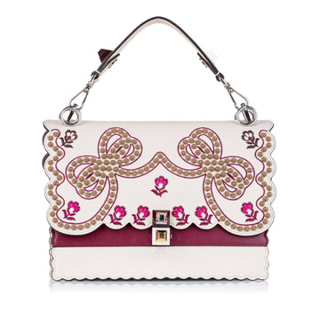 Fendi Mini Kan I Leather Satchel