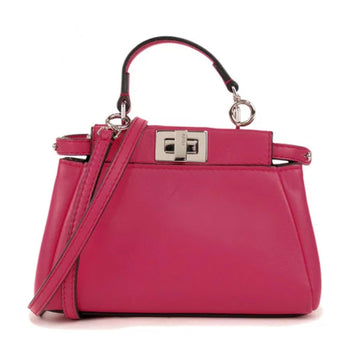 Fendi Leather Mini Peekaboo Satchel (SHG-13890)