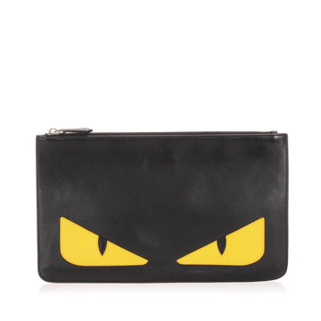 Fendi Leather Monster Clutch  (SHG-12888)