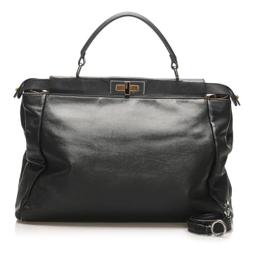 Fendi Peekaboo Leather Satchel (SHG-13859)