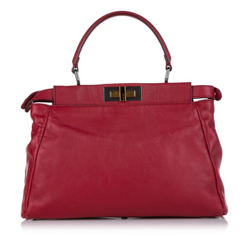 Fendi Peekaboo Leather Satchel
