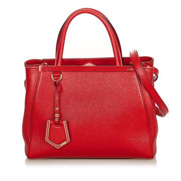 Fendi Petit 2Jours Leather Satchel
