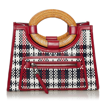 Fendi Runaway Tartan Plaid Satchel