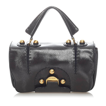 Fendi Secret Code F3 Leather Satchel