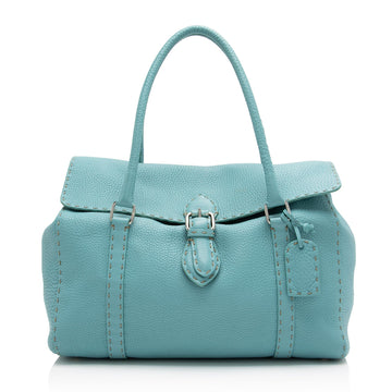 Fendi Selleria Leather Linda Large Satchel