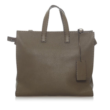 Fendi Selleria Leather Satchel
