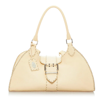 Fendi Selleria Sporty Leather Shoulder Bag