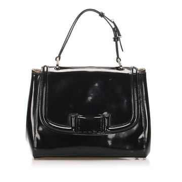 Fendi Silvana Patent Leather Satchel (SHG-11755)