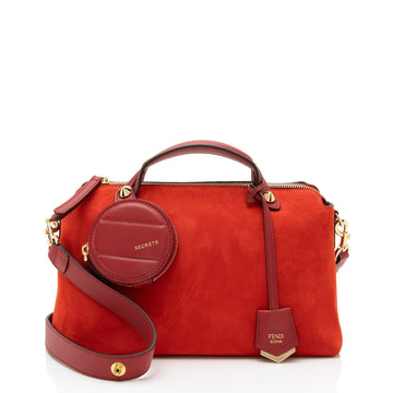 Fendi Suede Calfskin By The Way Medium Boston Bag