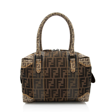 Fendi Zucca B Mix Medium Boston Bag