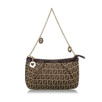 Fendi Zucchino Canvas Baguette (SHG-18940)