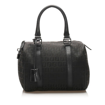 Fendi Zucchino Canvas Boston Bag (SHG-11735)