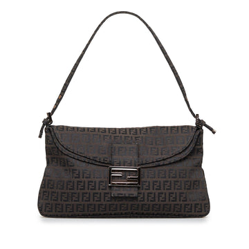 Fendi Zucchino Double Flap Baguette