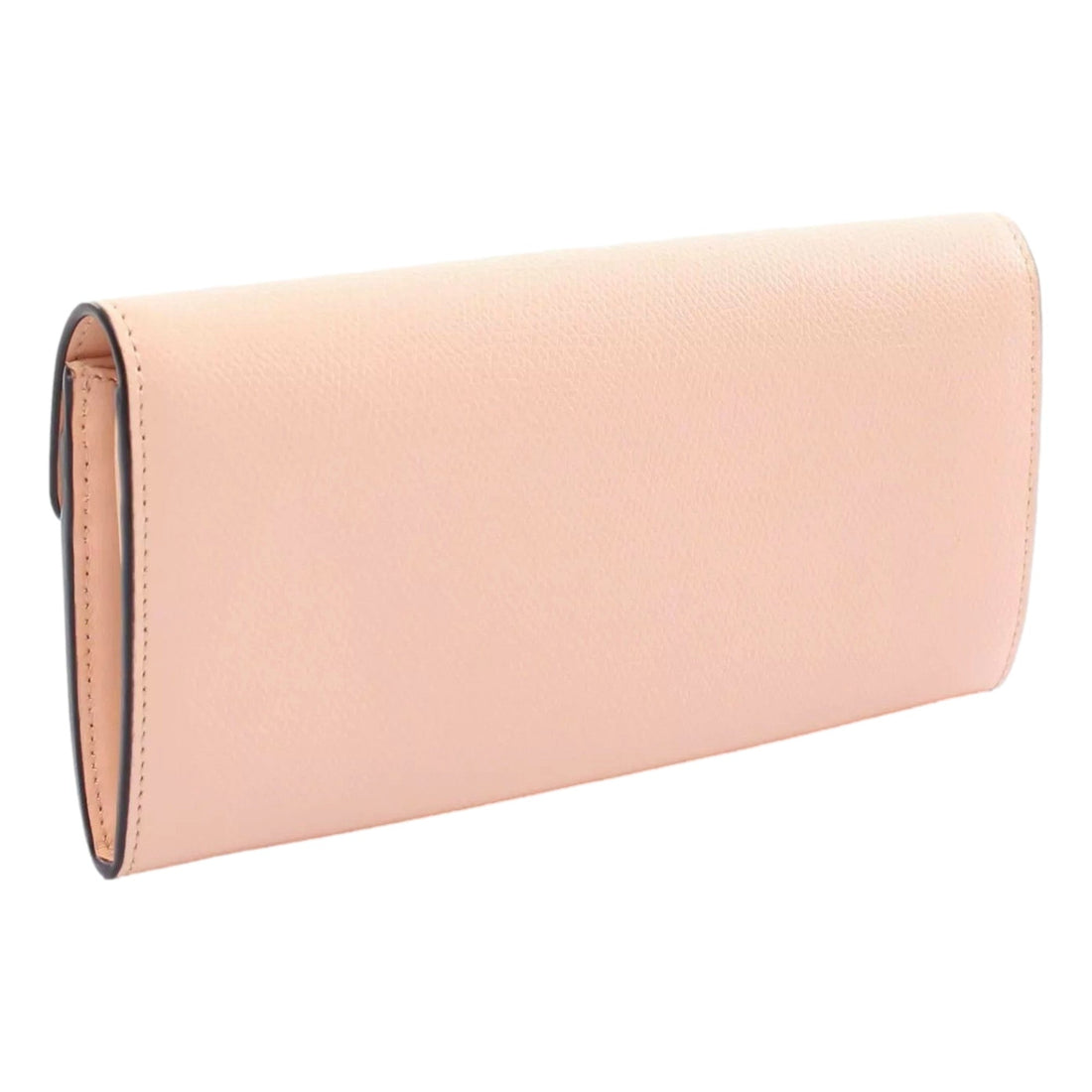 Fendi F Is Fendi Leather Long Envelope Womens Wallet Light Rose Beige Pink