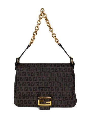 Fendi Brown Monogram Shoulder Bag
