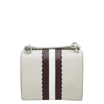 Fendi Light Beige Multicolor Kan I Monster Eye Small Flap Chain Bag