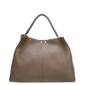 Fendi Brown Peekaboo Selleria X Lite Large Bag