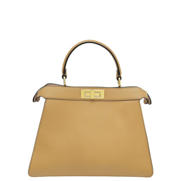 Fendi Dark Beige Peekaboo ISeeU Medium Bag