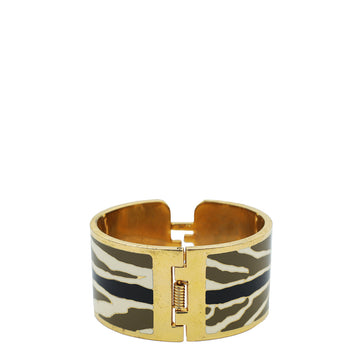 Fendi Tricolor Enamel Fendista Wide Bangle