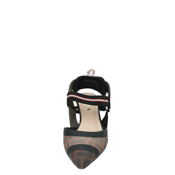 Fendi Colibri Mesh Slingback Pump 36