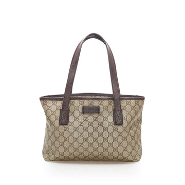 Gucci GG Supreme Tote Bag Brown