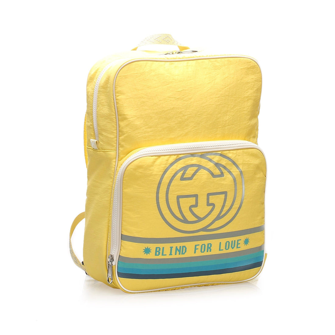 Gucci Blind For Love Nylon Backpack Yellow