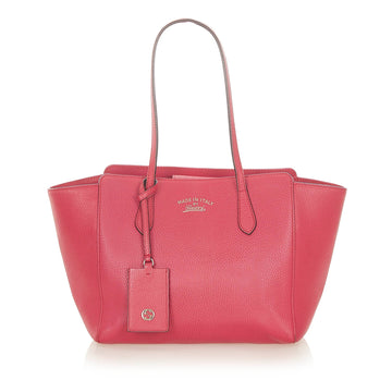 Gucci Swing Leather Tote Bag Pink