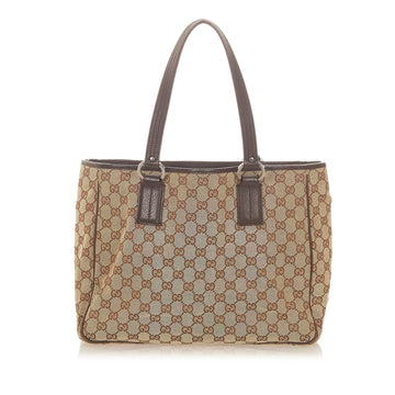 Gucci Gucci GG Canvas Tote Bag Brown