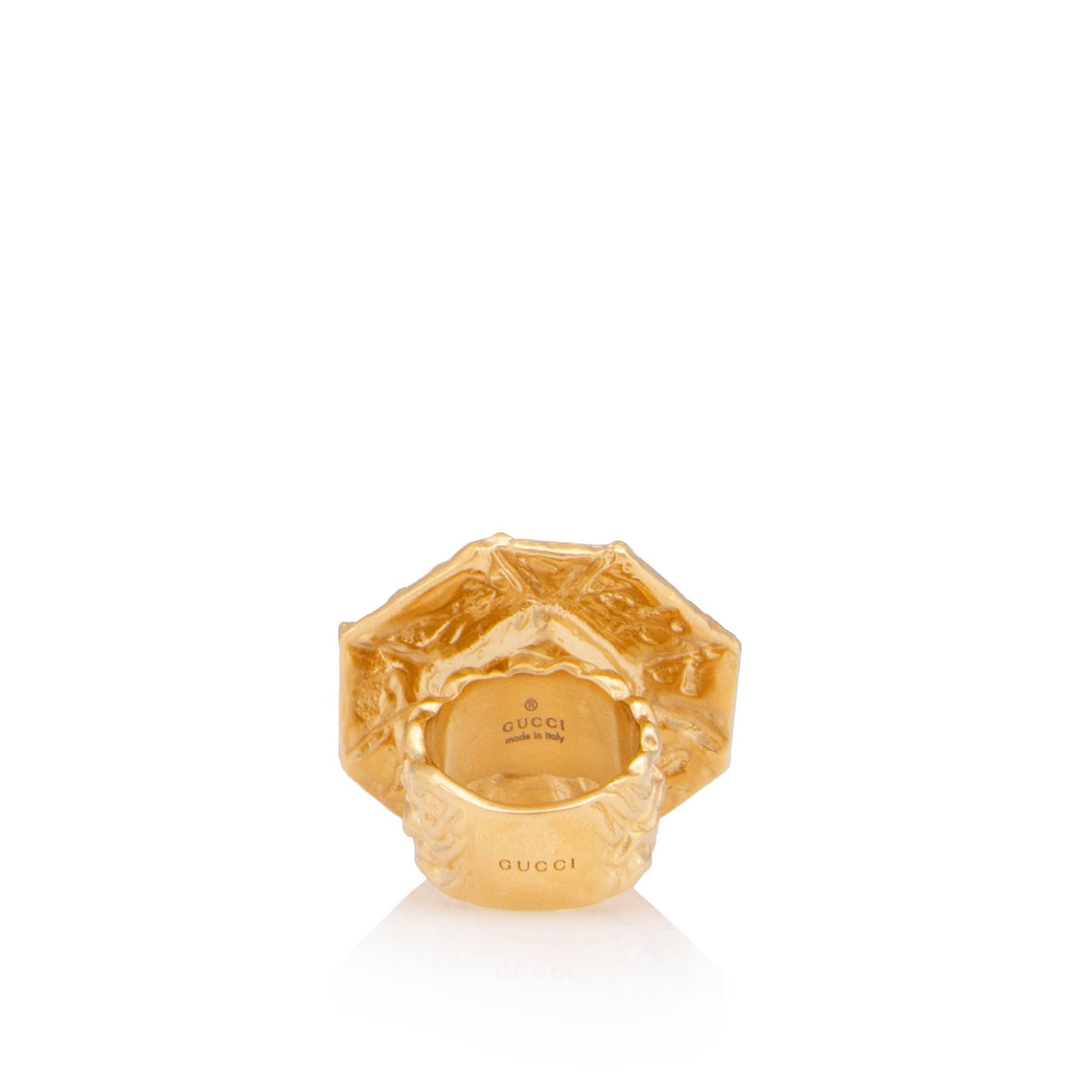 Gucci Autre Marque Stone Flower Ring - Size 6 1/2
