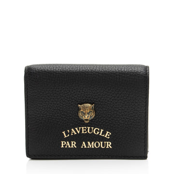 Gucci Calfskin Animalier Wallet (SHF-xIyVqk)