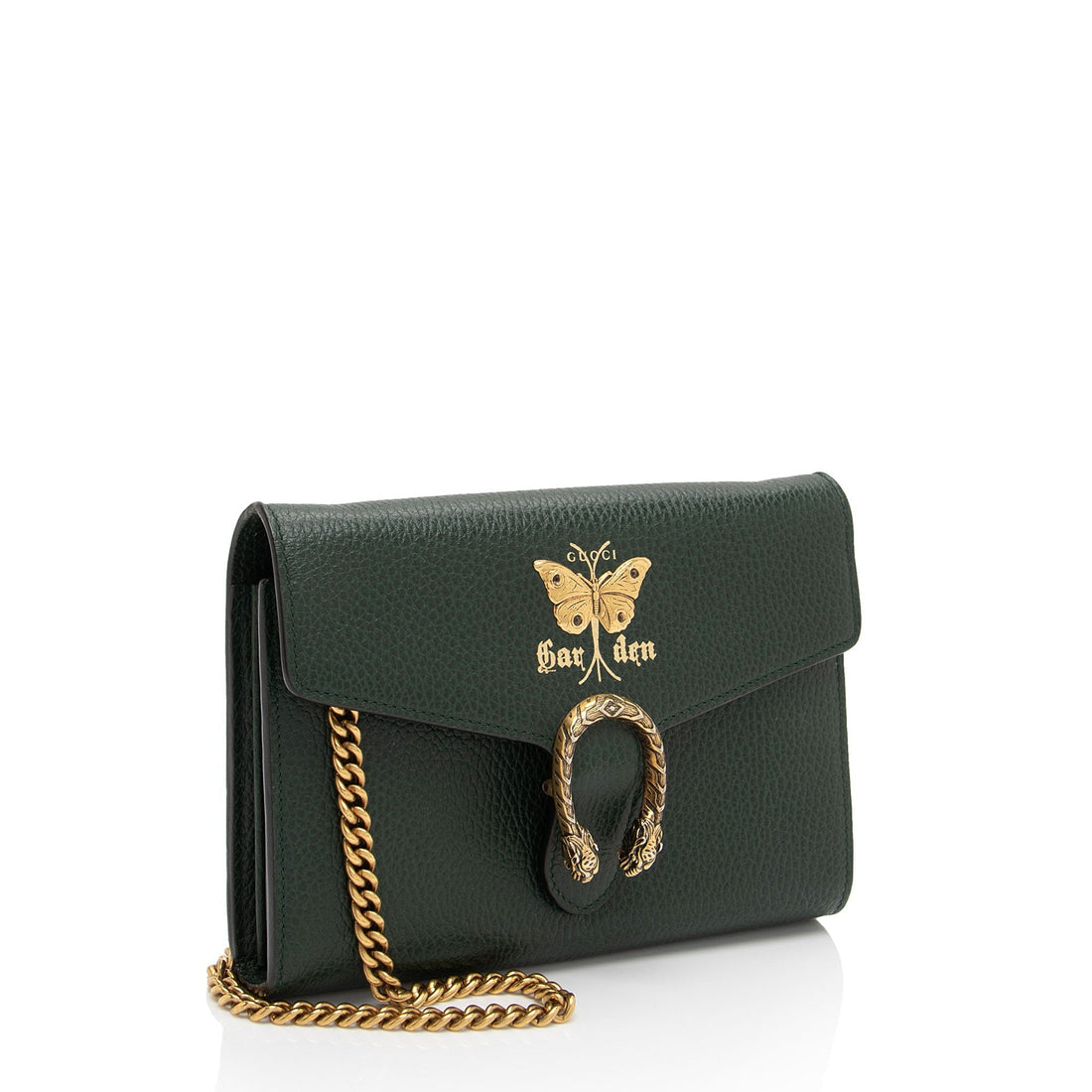 Gucci Calfskin Garden Dionysus Chain Wallet