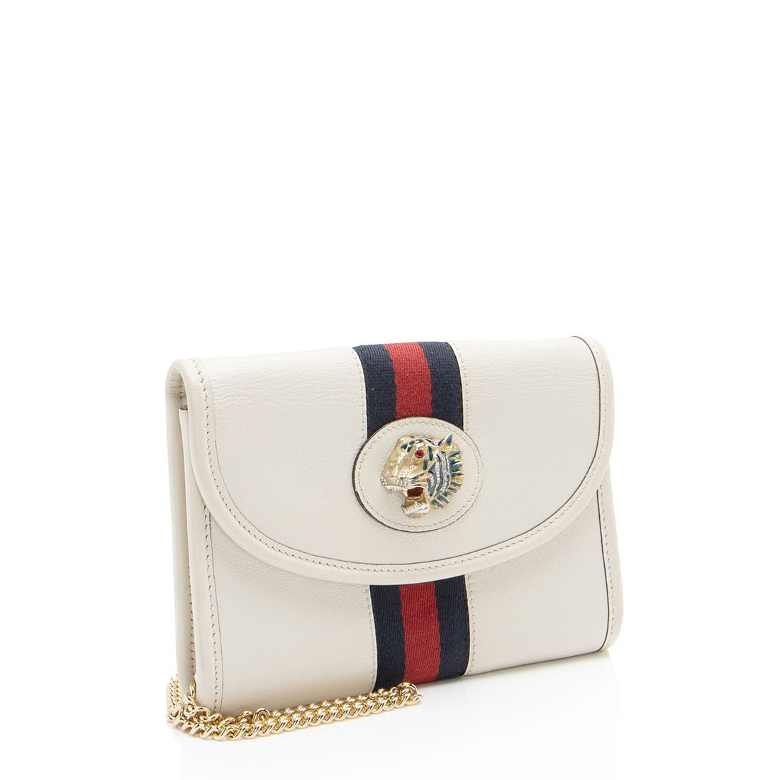 Gucci Calfskin Rajah Mini Flap Bag (SHF-ofd1Mc)