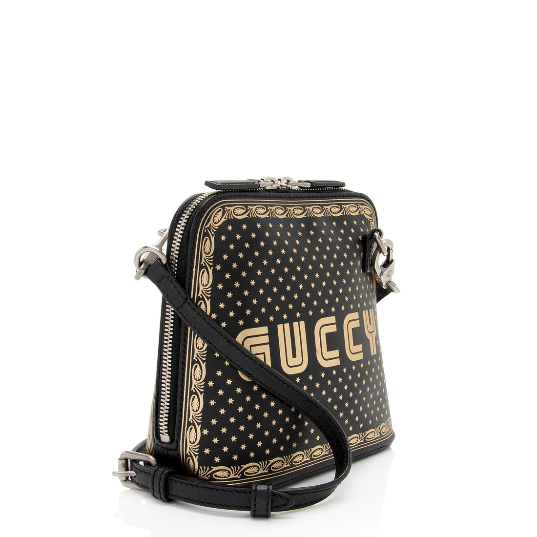 Gucci Calfskin Star Print Guccy Mini Shoulder Bag