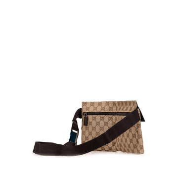 Gucci GG Canvas Double Pocket Belt Bag