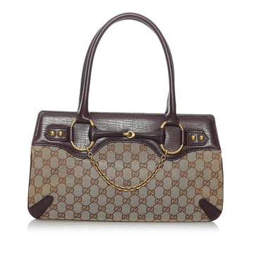 Gucci GG Canvas Horsebit Handbag