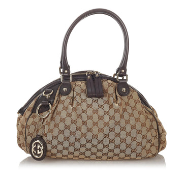 Gucci GG Canvas Sukey Satchel