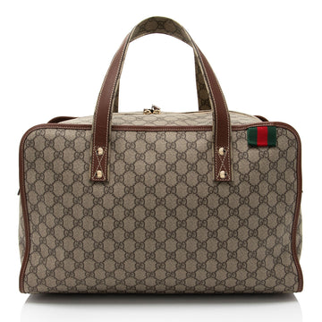 Gucci GG Supreme Web Loop Medium Duffle Bag (SHF-YShwwJ)