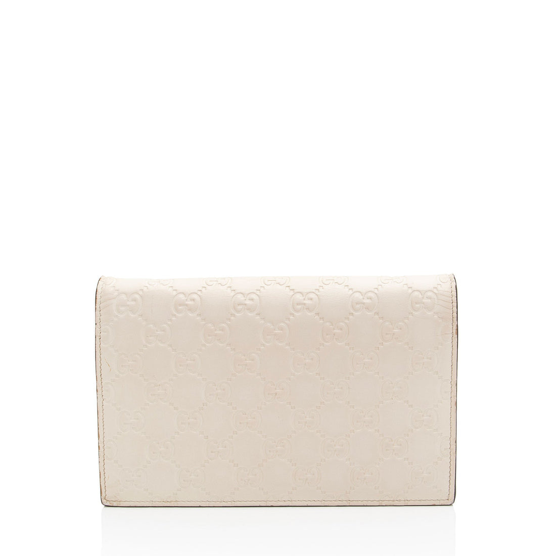 Gucci Guccissima Leather Signature Bow Mini Wallet on Chain