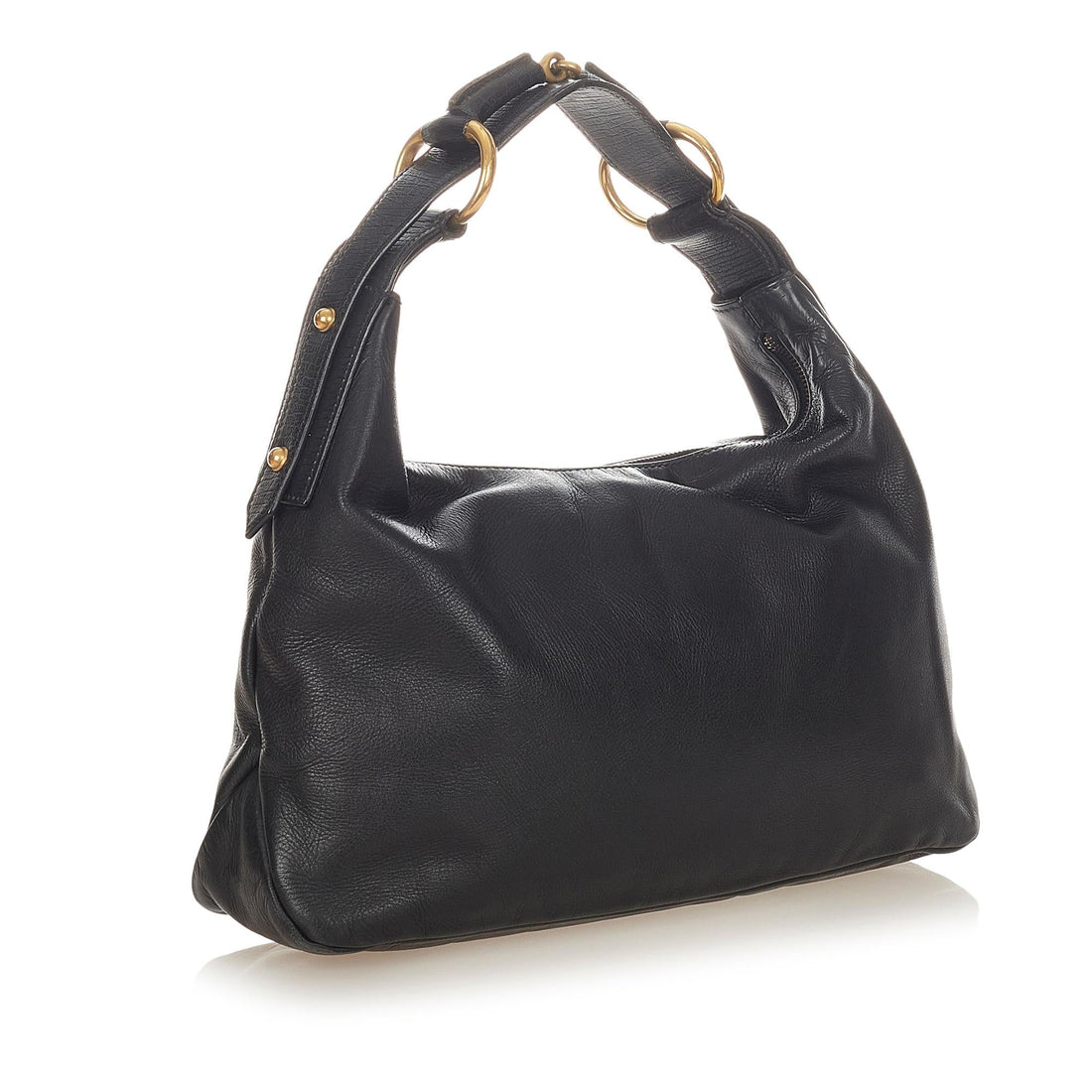 Gucci Horsebit Hobo Leather Handbag