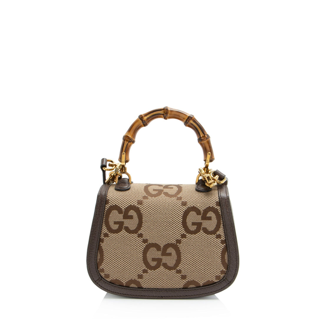 Gucci Jumbo GG Canvas Bamboo 1947 Mini Top Handle