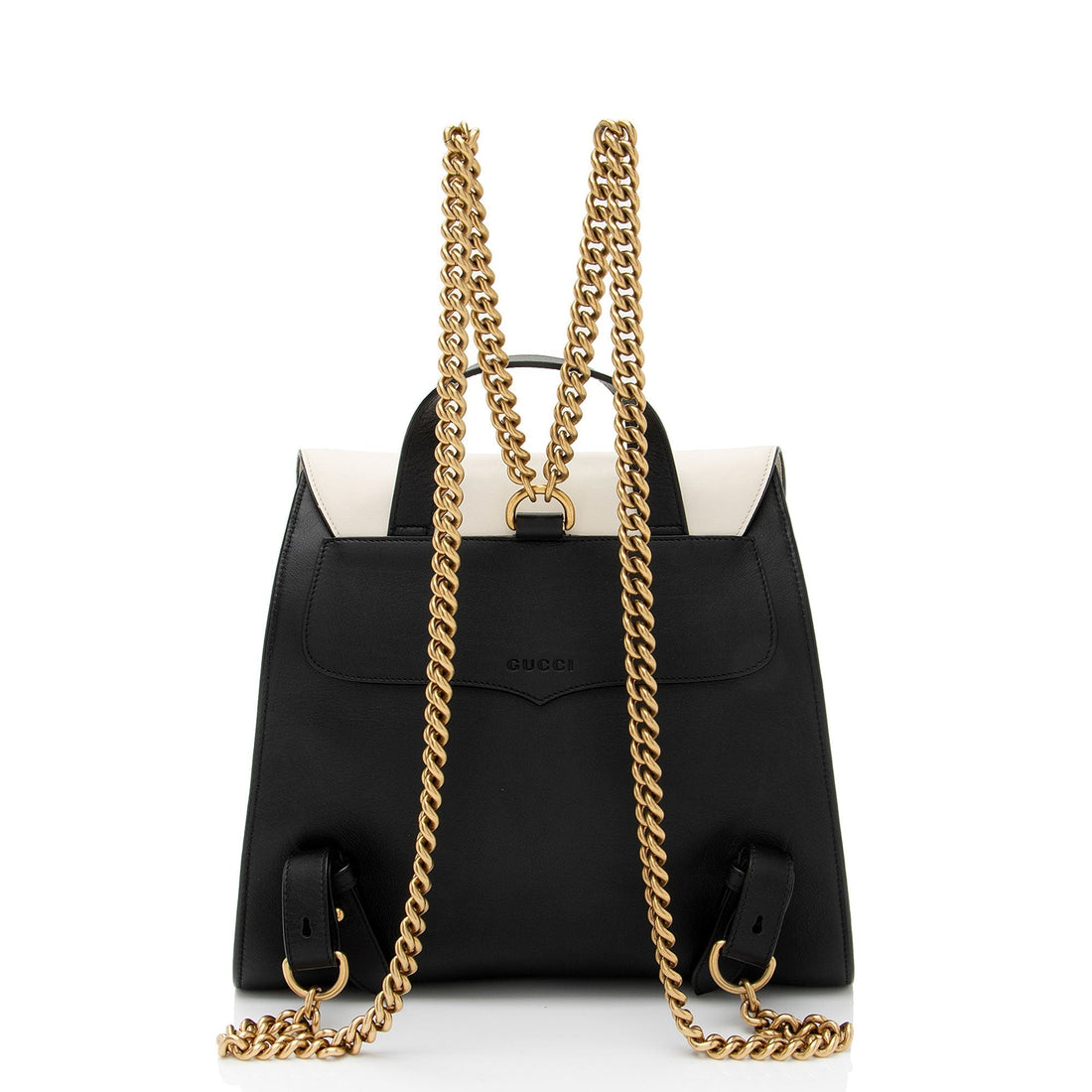 Gucci Leather Animalier Malin Chain Medium Backpack